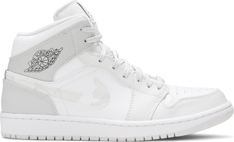 Nike Air Jordan 1 Mid „Swoosh Logo – Grau Camo“